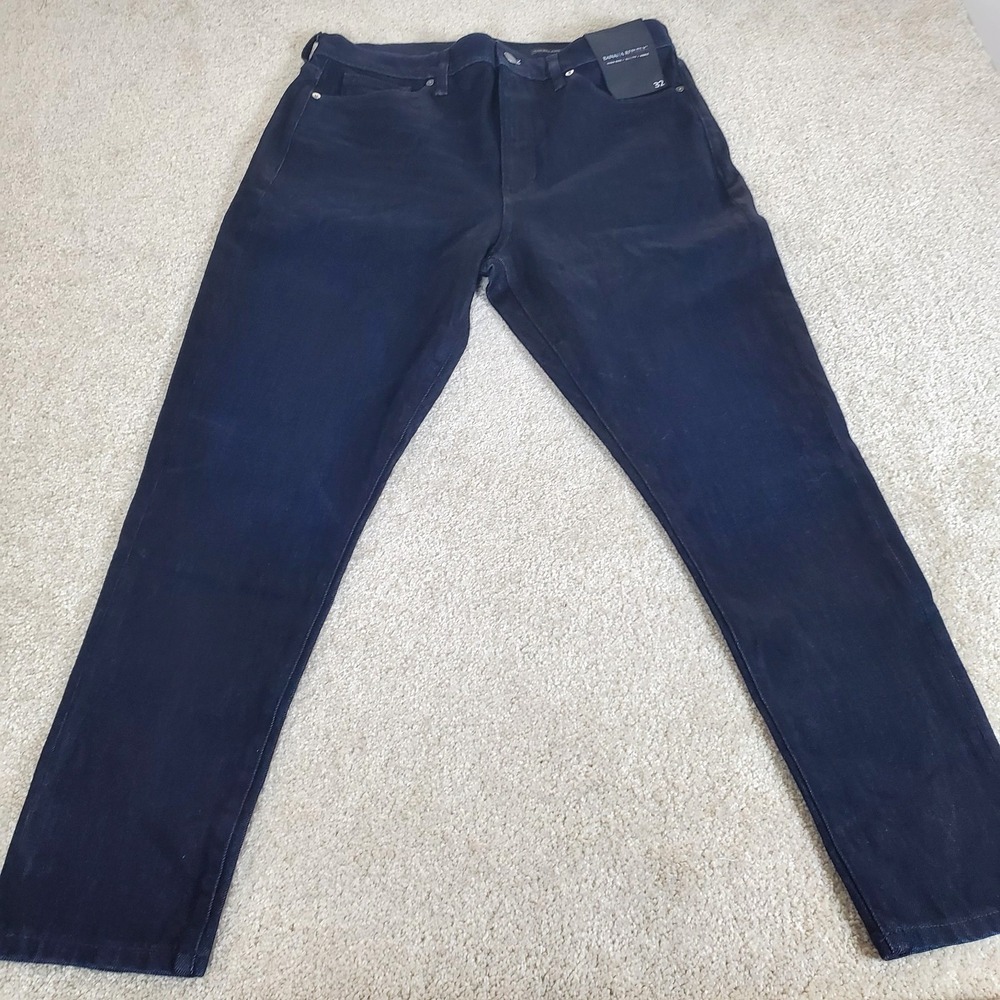 Banana Republic Women's Jeans Size 32 Actual 34 Blue High Rise Skinny Ankle NWTG - Picture 2 of 11